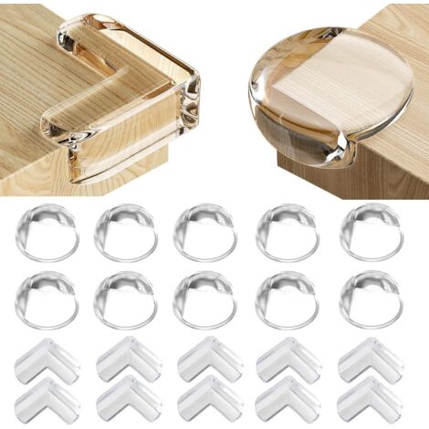 Pa 20 Stück Babytisch-eckenschutz, Babytisch-eckenschutz, Babytisch-eckenschutz, Tischeckenschutz Mit Verbessertem Sekundenkleber Für Tische Und Möbelecken