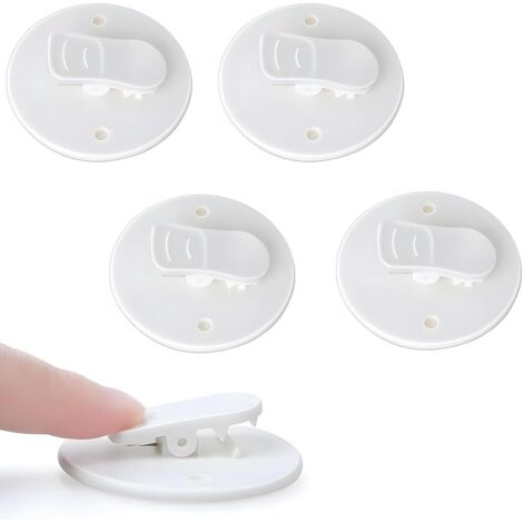 Pa Stück Spritzschutz-clips – Badezimmer-wasserleckschutz-clips, Ohne Bohren, Duschvorhang-clips Zum Aufhängen Von Duschen, Wohnmobilen (weiß)