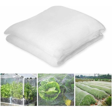 Pair Weißes Insektenschutznetz Für Gemüsegärten 3 X 6 M, Gemüsegarten-schutznetz, Gartennetz Geeignet Zum Schutz Von Pflanzen, Blumen, Gemüse, Obst
