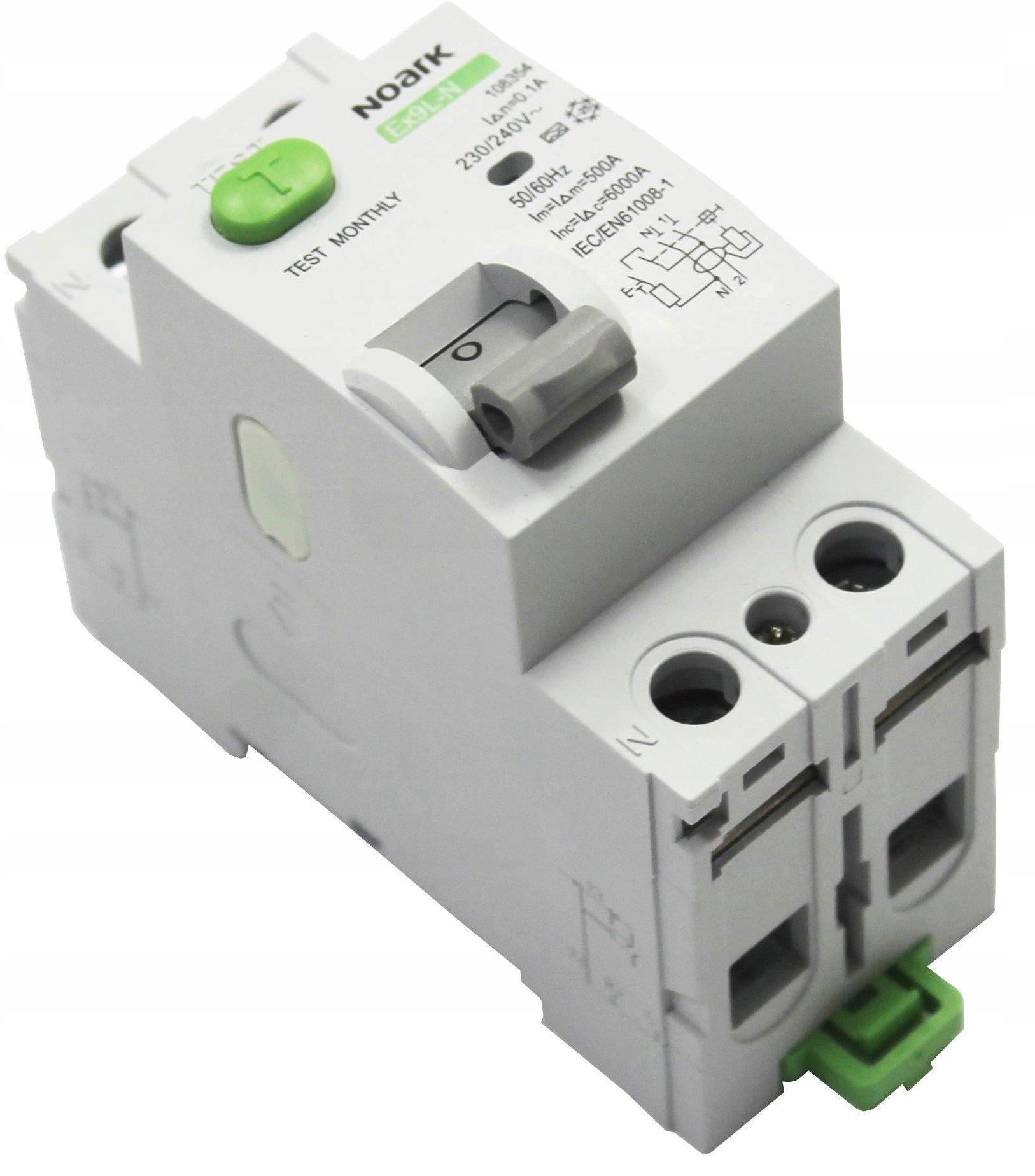 Elektrischer Schutzschalter Noark Ex9l-n 30ma 2p