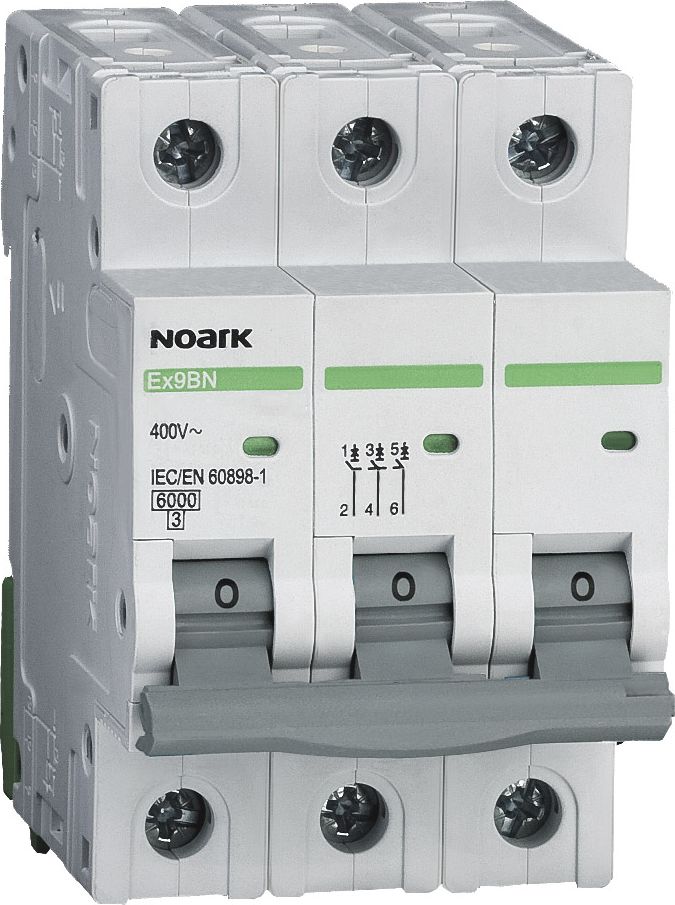 Leistungsschutzschalter Noark Ex9bn 3-polig 25a 6ka