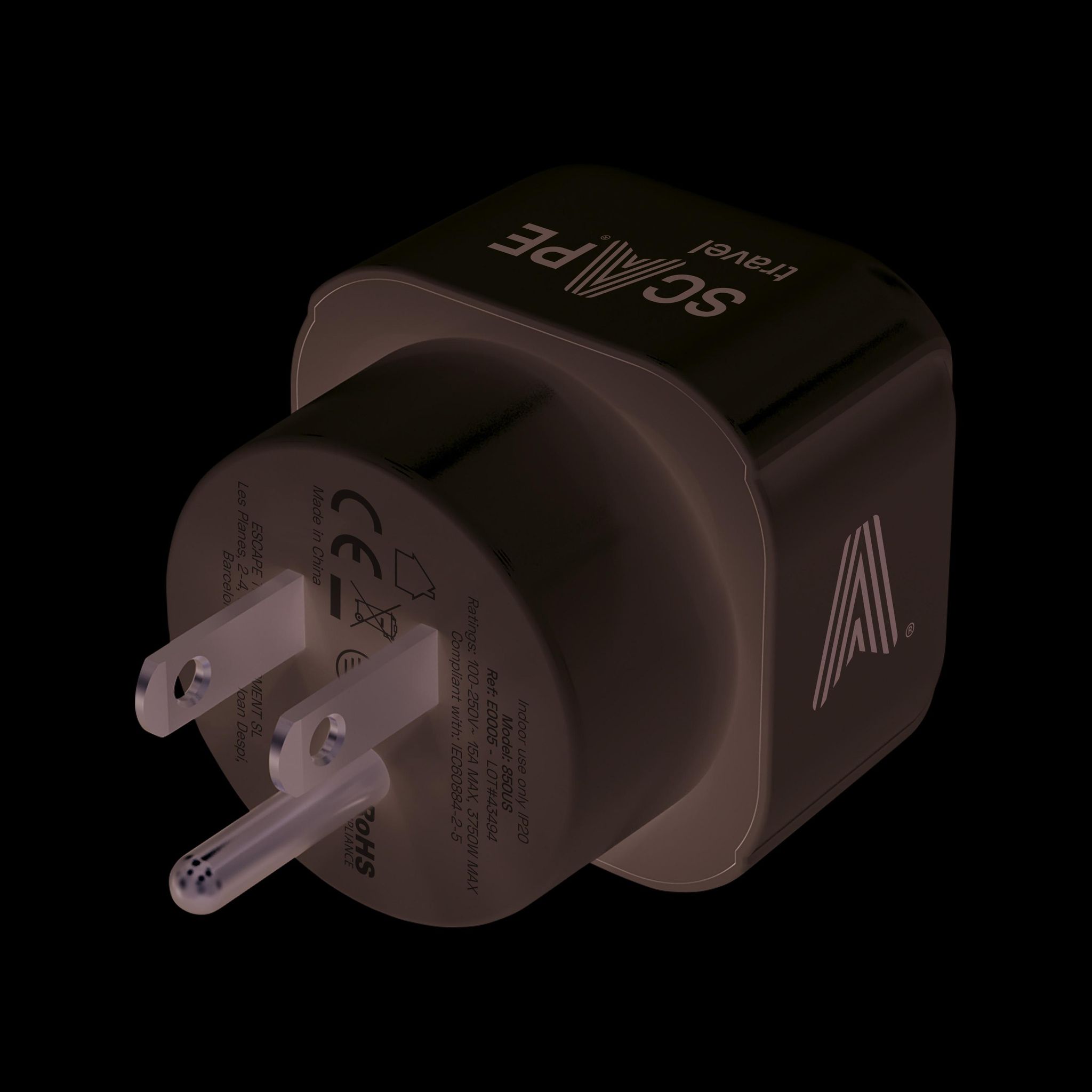 Reiseadapter No-name 850 3450w 250v Langlebiger Kunststoff