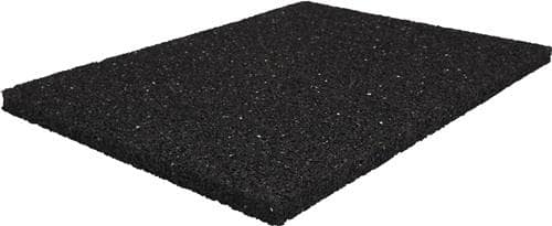 Bautenschutzmatte B.1,25m L.10m D.8mm Schwarz Granulatgummi