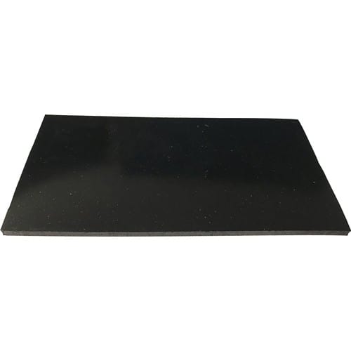 Gummiplatte B.1,4m L.10m D.3mm Schwarz Epdm/sbr O.gewebeeinlage