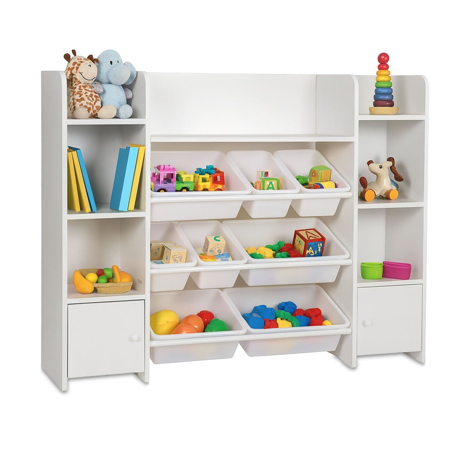 Kinderspielzeugregal Mit 8 Boxen Und 3 Regalboden 219849993 219849993