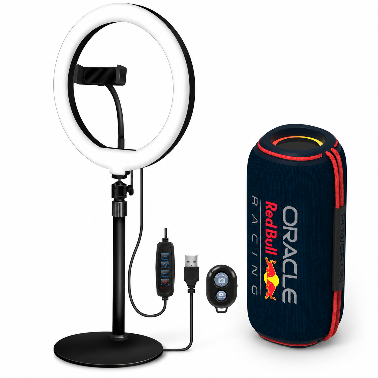 Streaming Set Fur Content Ersteller 2 Teilig 30 W Bluetooth Lautsprecher Ringlicht Fur Smartphones 221352005 221352005 221352005