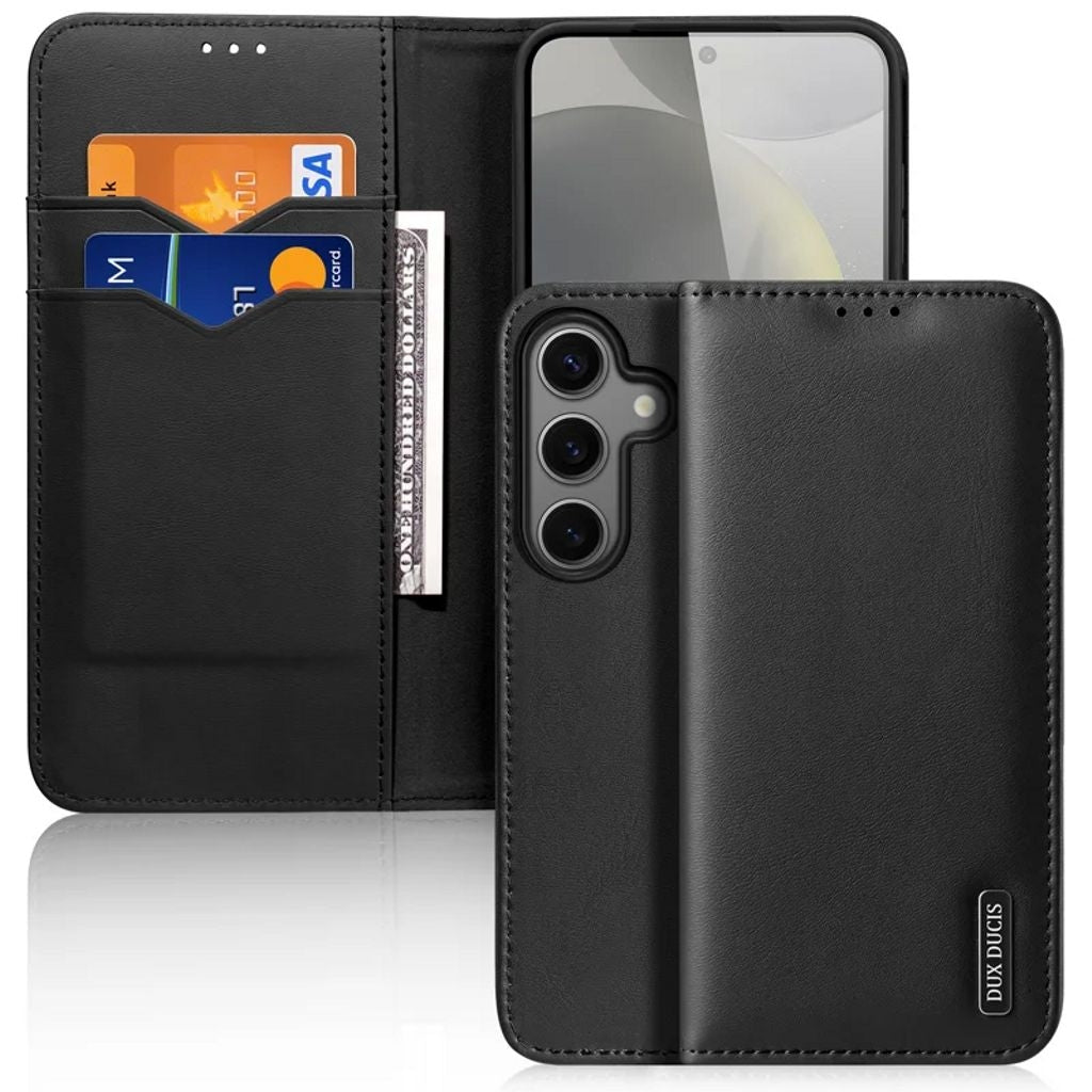 Dux Ducis Samsung Galaxy S25 Plus Leder Wallet Hulle - Schwarz 220650068 220650068