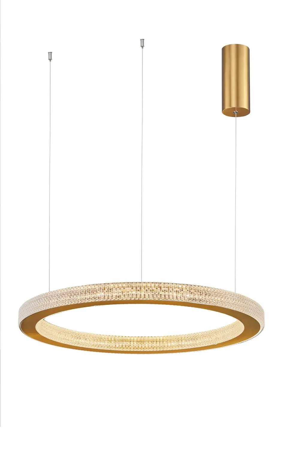 [neuwertig] B-ware Nova Luce Pendelleuchte Hängeleuchte Fiore Led Gold Warmweiß Dimmbar 60 Cm 60 W