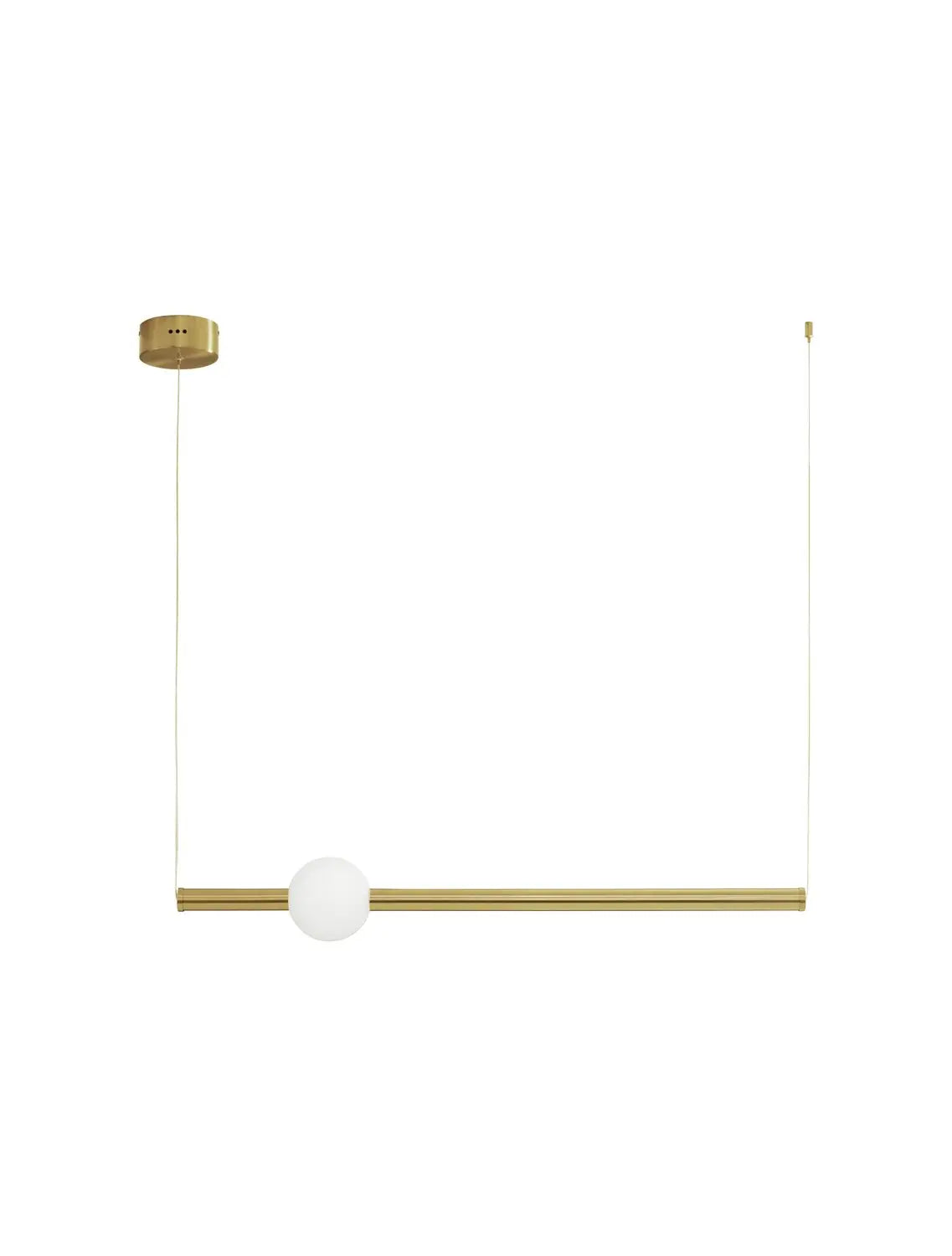 [neuwertig] B-ware Nova Luce Pendelleuchte Hängeleuchte Led Neutron Gold Warmweiß 11 W 92 Cm Lampe