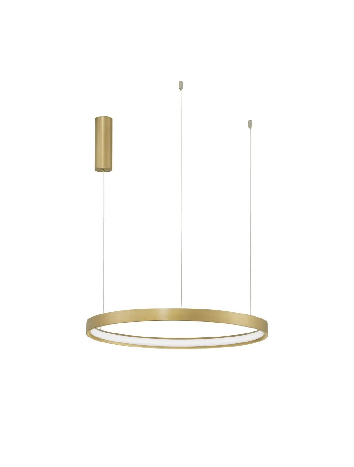 [gebraucht] B-ware Nova Luce Pendelleuchte Hängeleuchte Perrine Led Gold Warmweiß Dimmbar 150x60 Cm