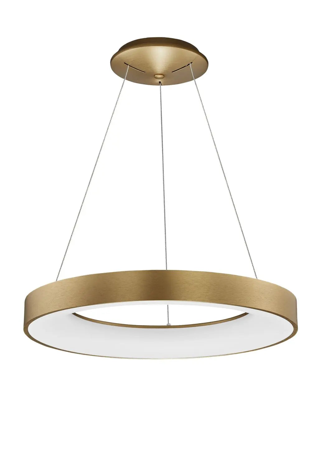 [neuwertig] B-ware Nova Luce Pendelleuchte Hängeleuchte Led Rando Thin Gold Warmweiß Dimmbar 60 Cm