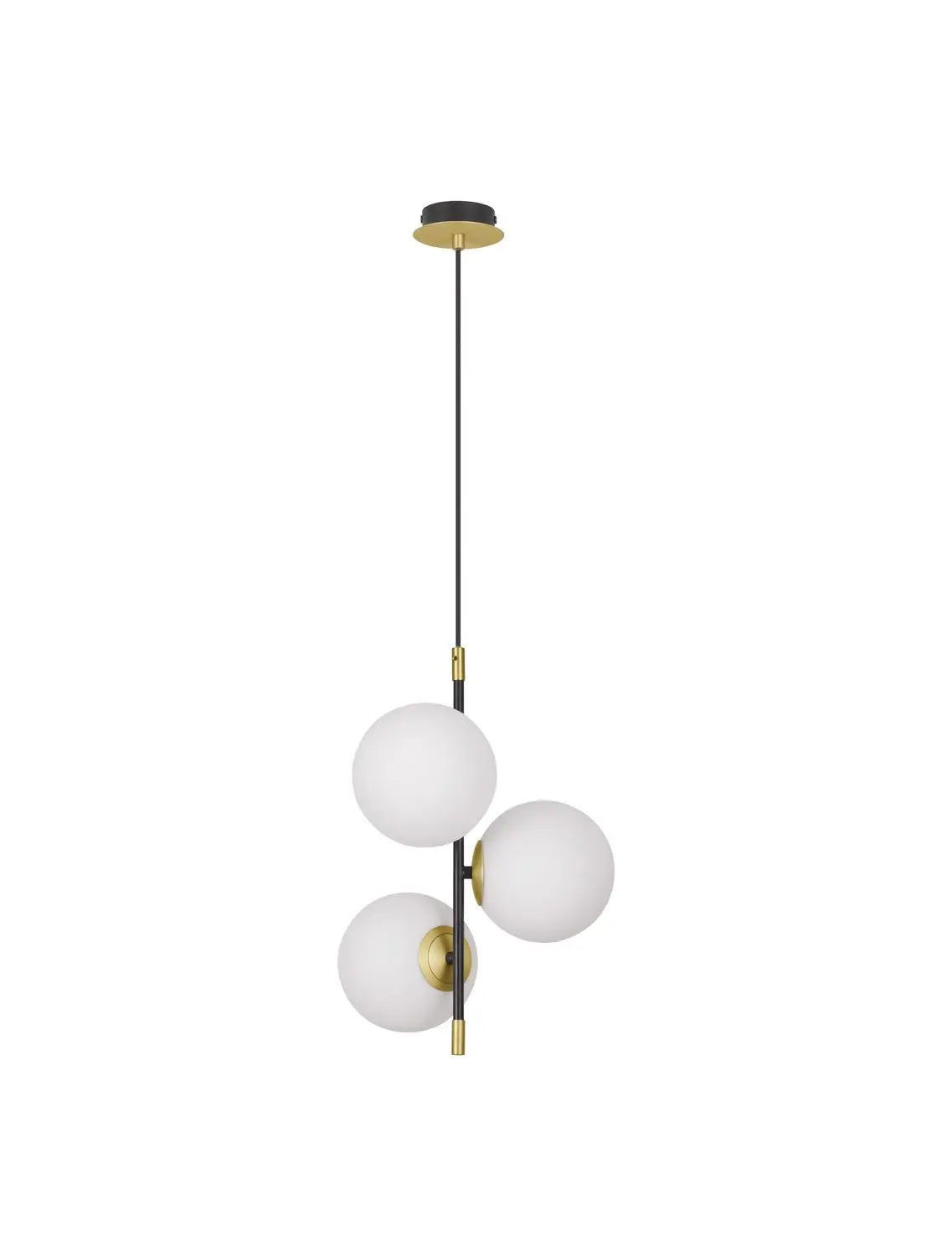 [neuwertig] B-ware Nova Luce Pendelleuchte Hängeleuchte Git G9 Led 3 Flammig Gold Dimmbar 120x33 Cm