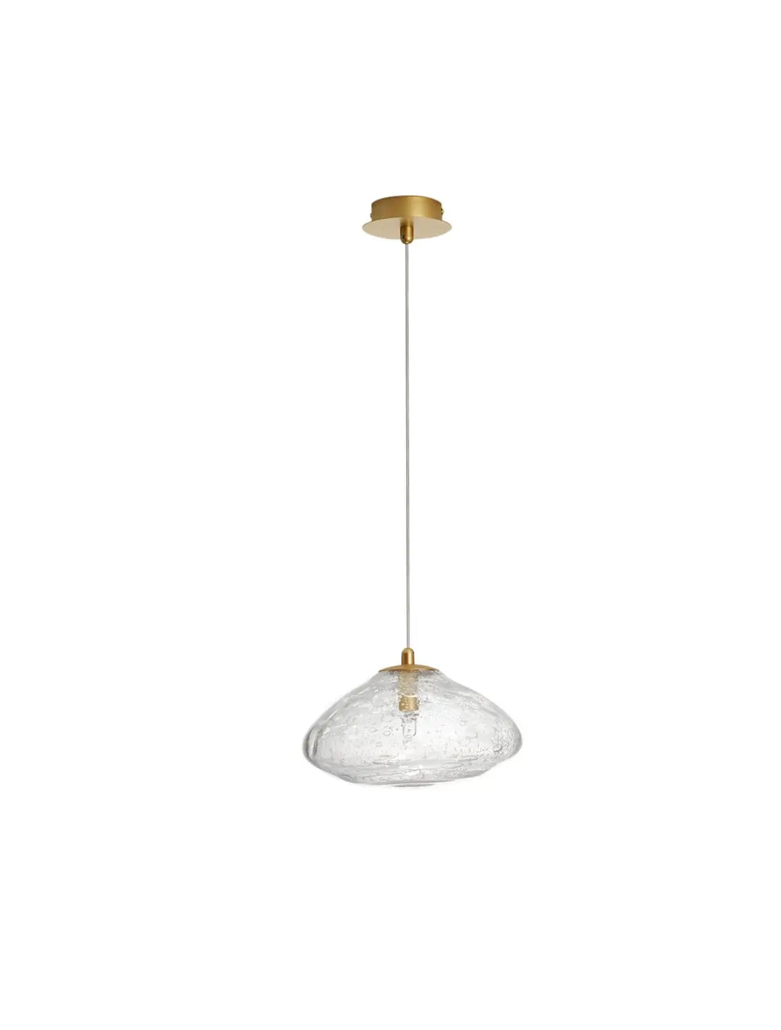 [neuwertig] B-ware Nova Luce Pendelleuchte Hängeleuchte King G9 Led Gold Dimmbar Beleuchtung Glas