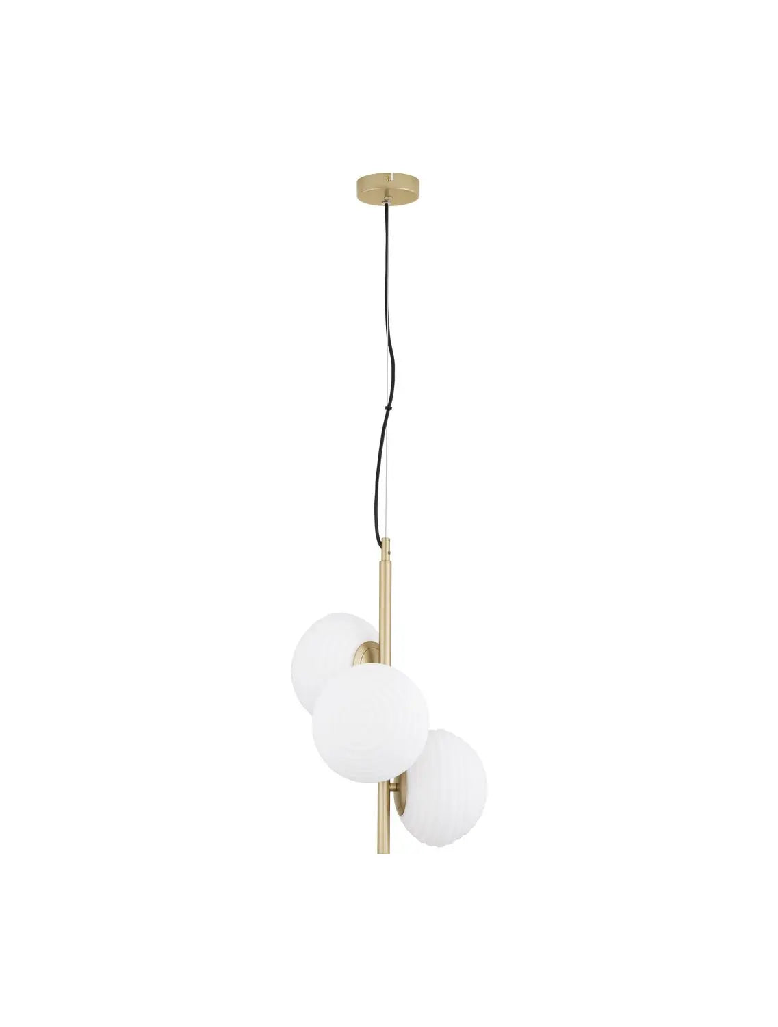 [neuwertig] B-ware Nova Luce Pendelleuchte Hängeleuchte Allen E14 Led 3 Flammig Gold Dimmbar Lampe