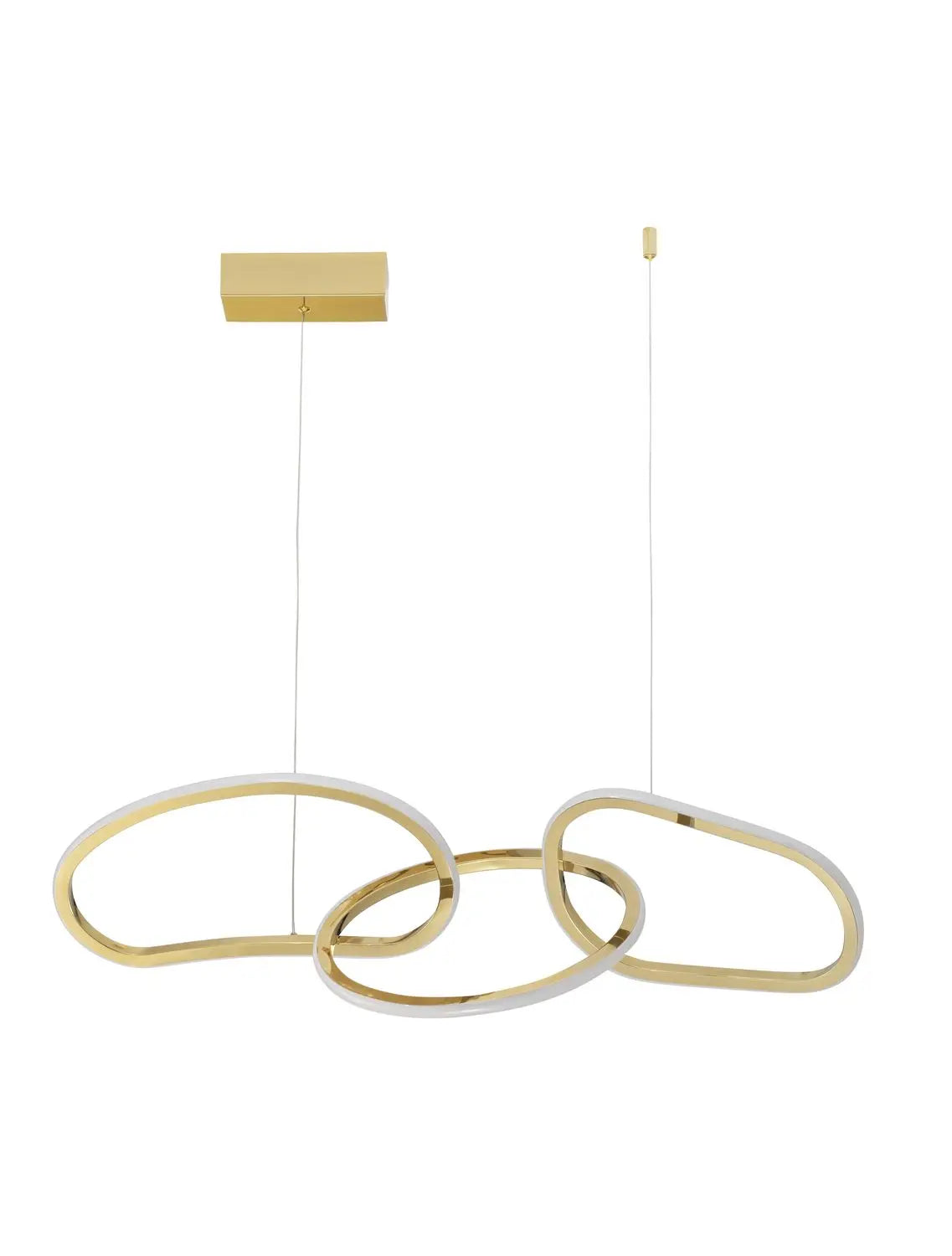 [gebraucht] B-ware Nova Luce Pendelleuchte Hängeleuchte Led Gold Girish Warmweiß Dimmbar 41 W Lampe