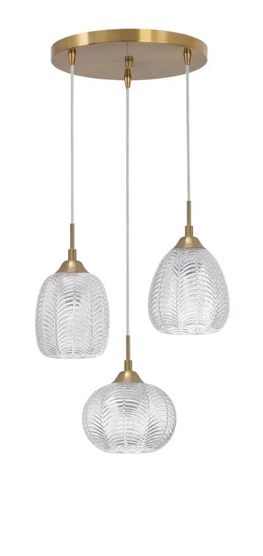 [neuwertig] B-ware Nova Luce Pendelleuchte Hängeleuchte Vario Gold 3fach Dimmbar E27 Led Wohnzimmer