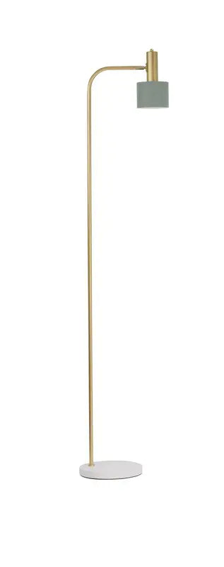 [gebraucht] B-ware Nova Luce Stehlampe Standleuchte Paz E27 Led Gold Mint Lampenschirm Metall 165cm