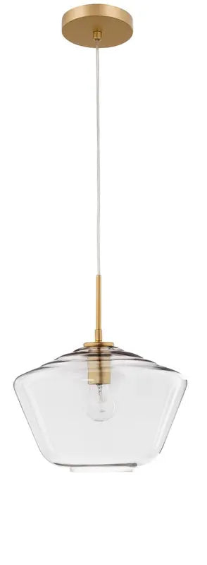 [neuwertig] B-ware Nova Luce Pendelleuchte Hängeleuchte Prisma Gold E27 Led Dimmbar Glas 124x30 Cm