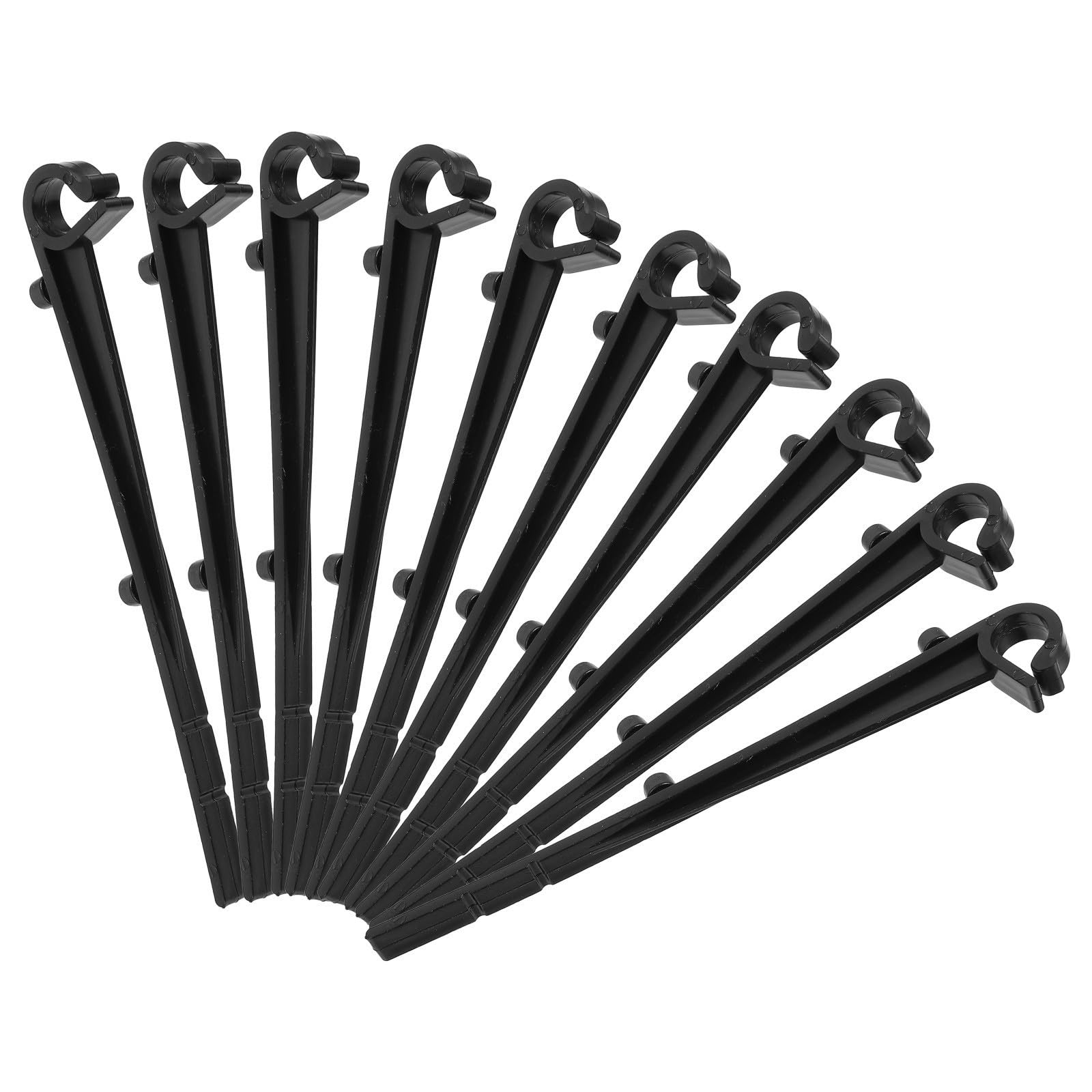 Schwarze Abs-dachrinnenschutzclips, 10er-packung, Für Die Montage An Dachrinnen Von Wohnhäusern Mit Schneller Befestigung Und Windbeständigkeit