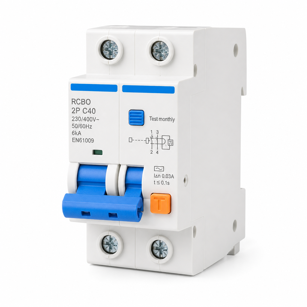 Fi/ls-schalter 2p 40a C-charakteristik 6ka En61009