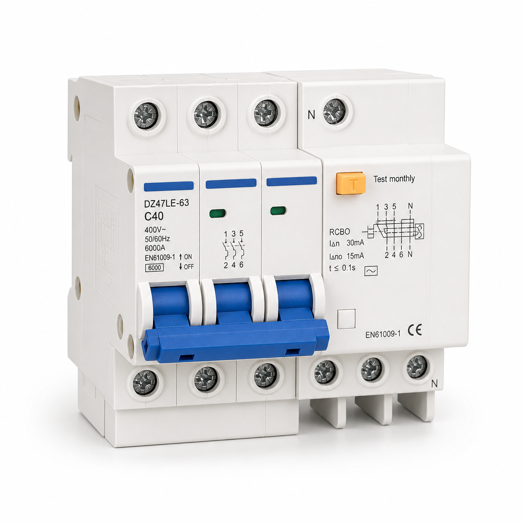 Fi/ls-schalter 3p 40a C 6ka 400v En61009
