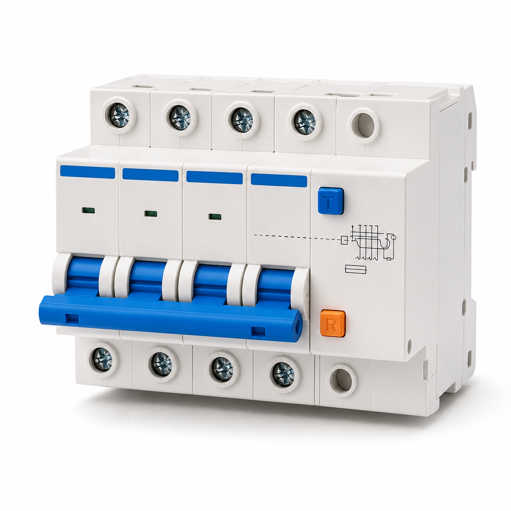 Fi/ls-schalter 4p 50a Ac230-400v 6ka Charakteristik C En61009