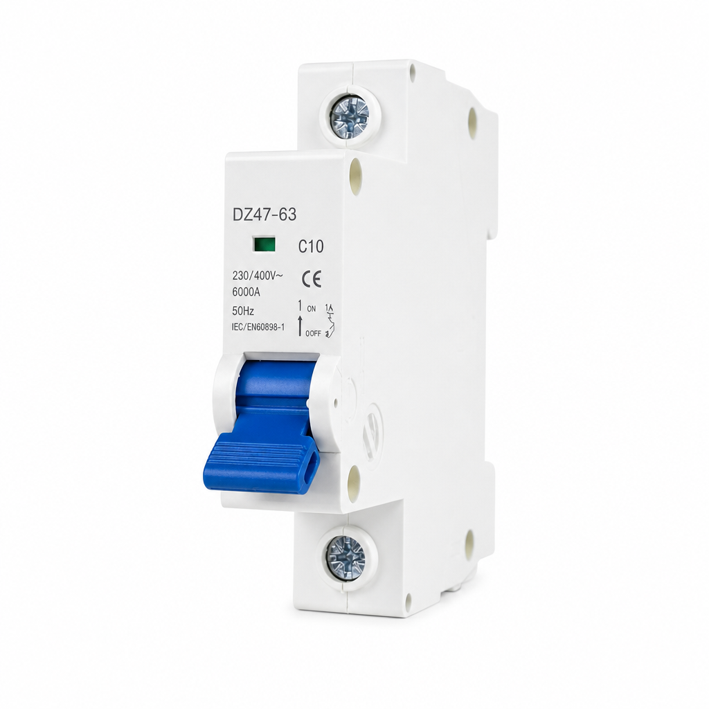 Miniatur-leitungsschutzschalter 1p 10a C-kennlinie 6ka En60898-1