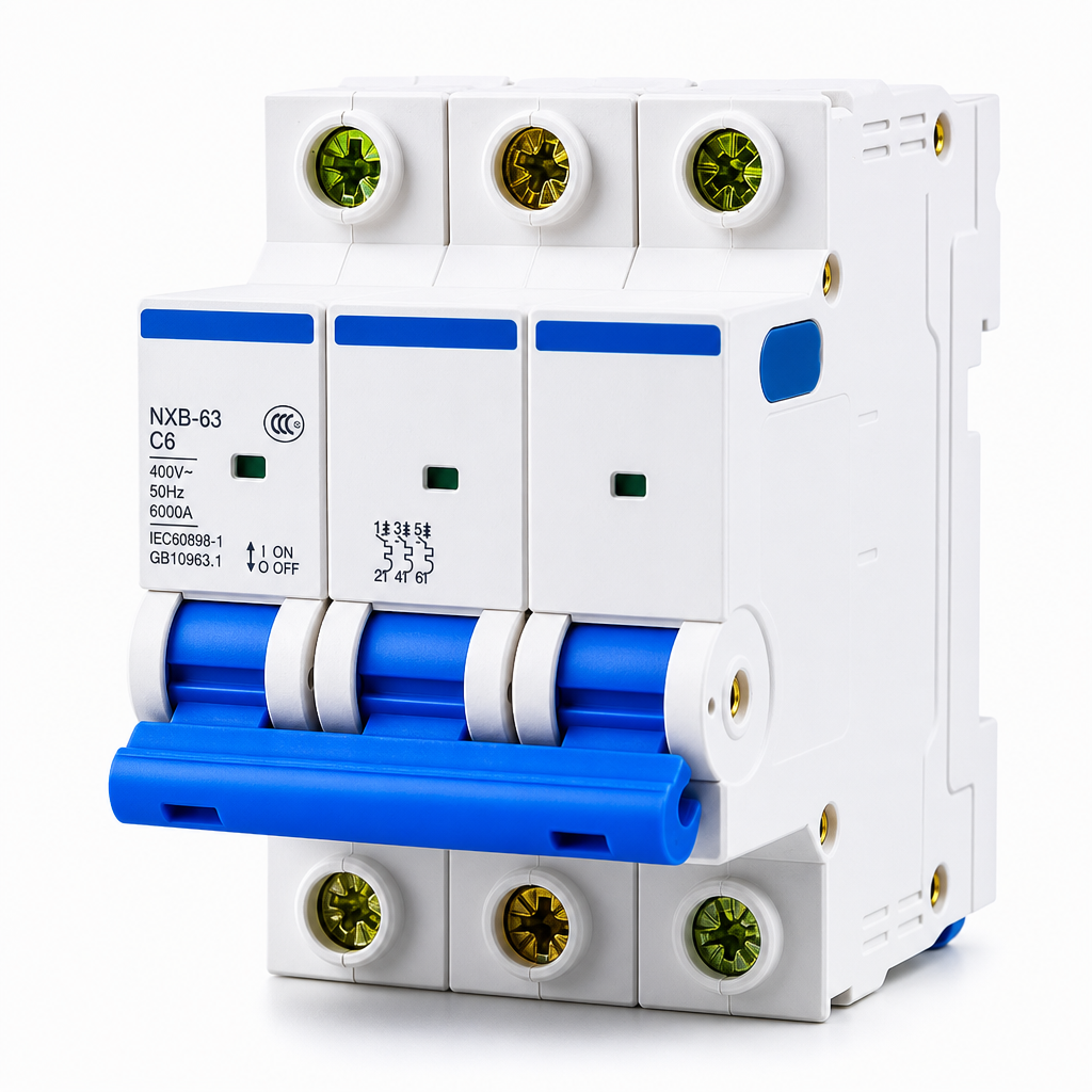 Modularer Leitungsschutzschalter 3p 6a Charakteristik C 6ka En60898-1