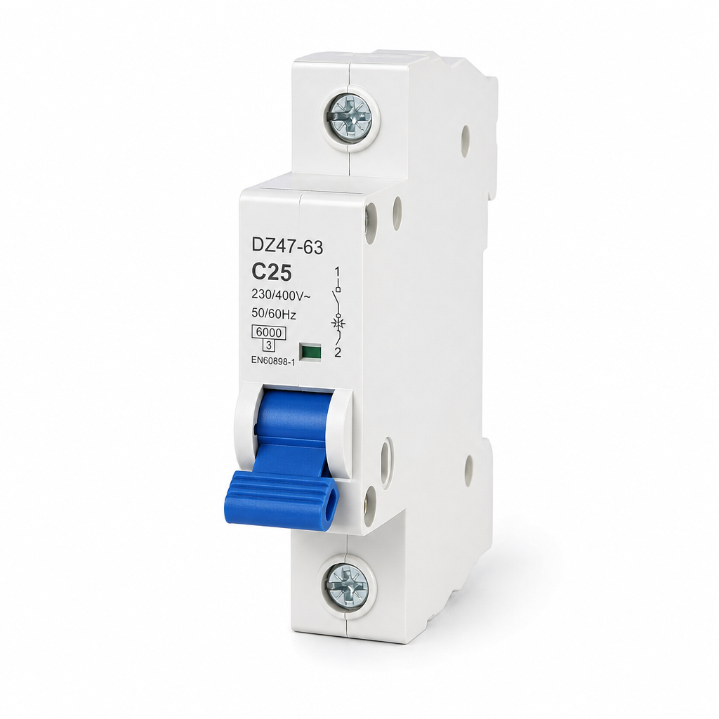 Leitungsschutzschalter 1p 25a C-charakteristik 6ka En60898-1