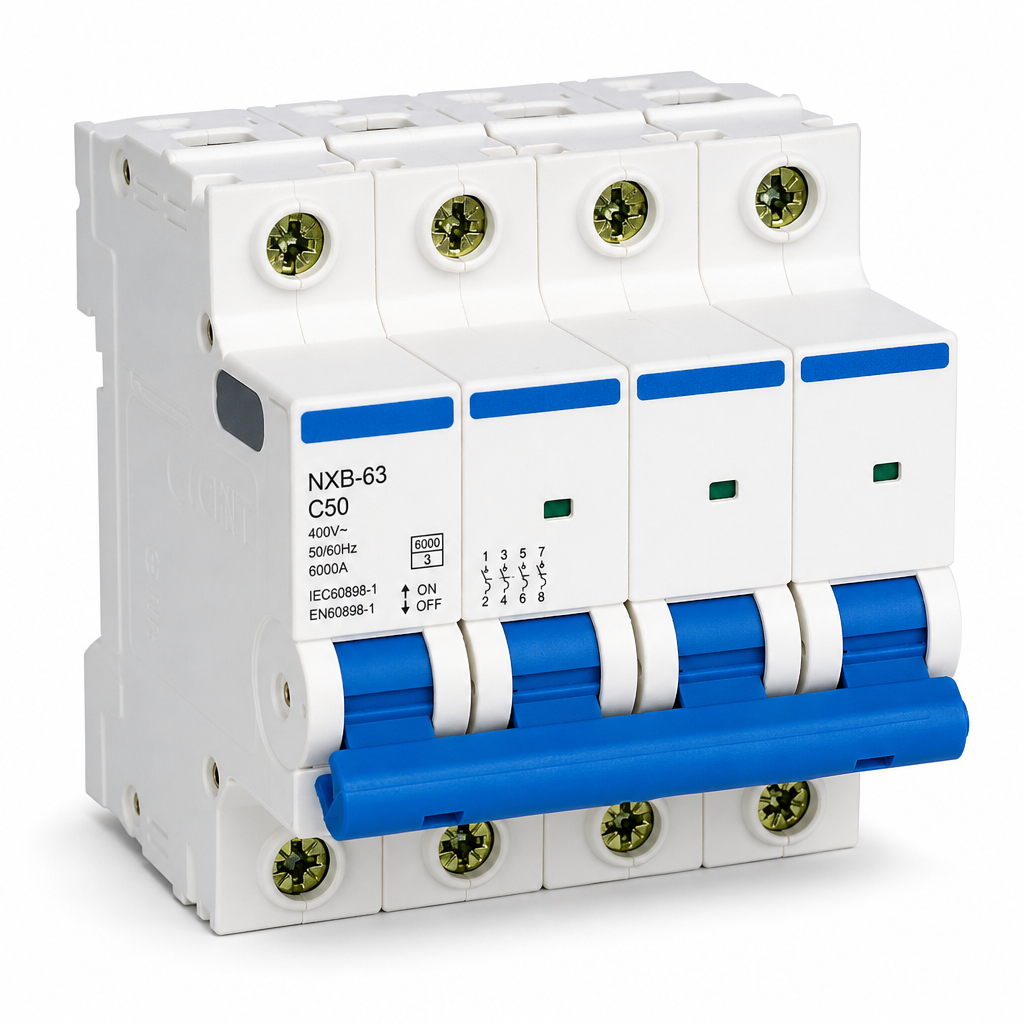 Leitungsschutzschalter 4p 50a C-charakteristik 6ka En60898-1 400v
