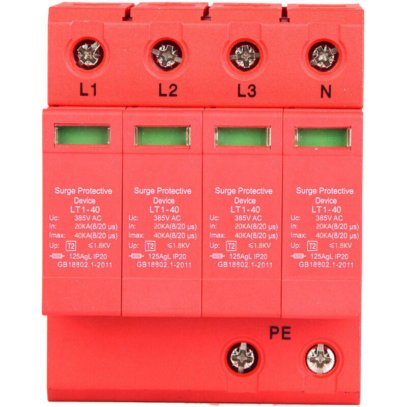 Präzisionsschutzgerät Kupferchip Interne Komponenten 20a 4p 40/80ka 385v, Eisenbahn-monacer (4p40ka)