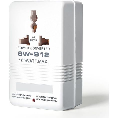 Universeller 220v/110v-transformator, 100w-spannungswandler, 2-kanal-reiseadapter Mit Us-stecker