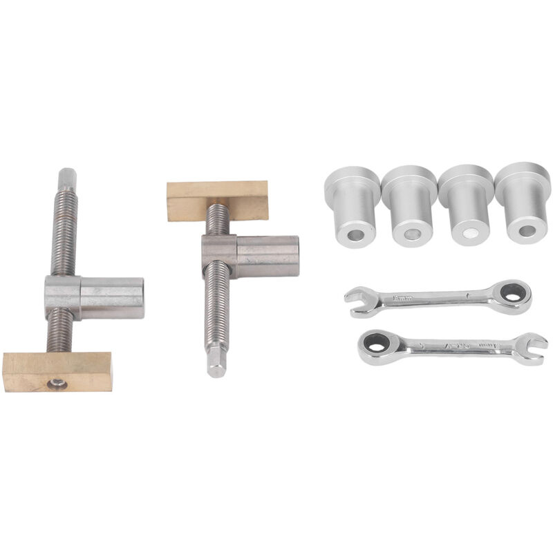 2 Stück Tischklemmen/stützen Für Die Holzbearbeitung, Cnc-schnellwechselklemmen Aus Massivem Messing (silberne Bankhunde)