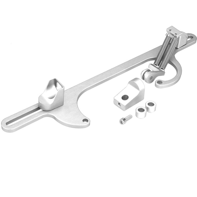 Gaszughalterung Aus Billet-aluminium Für Holley 4150 & 4160 Serie Silberne Vergaser