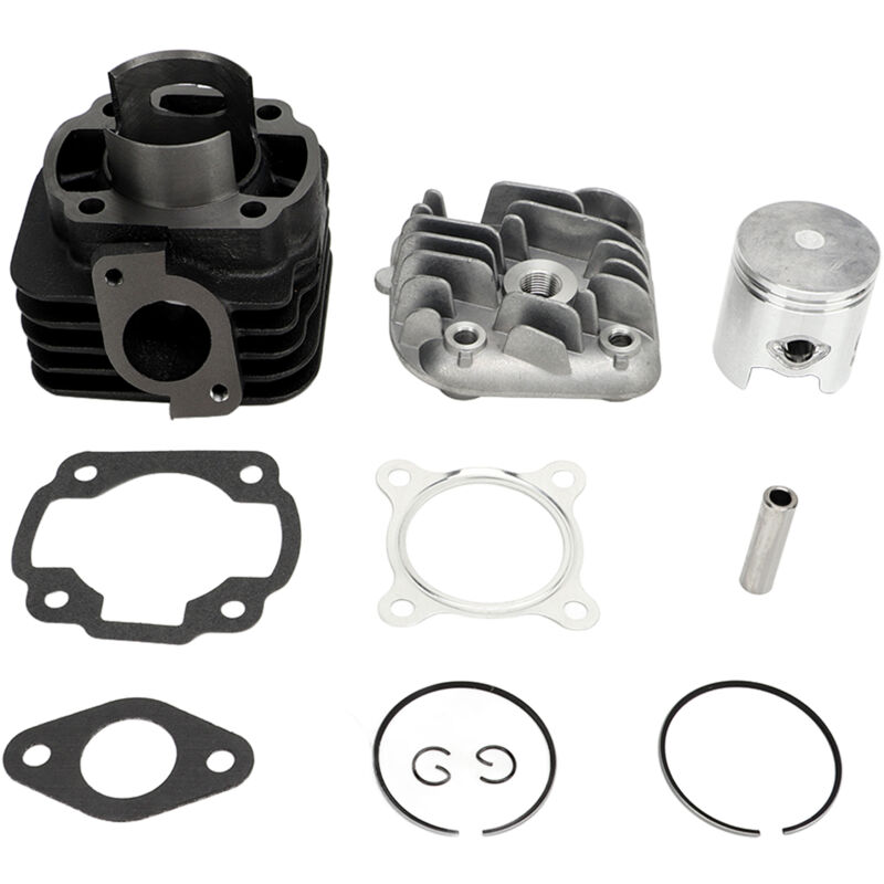 11-teiliger Hochleistungs-zylinder-kolben-satz, 47 Mm Bohrung, Für 2-takt-jogging-motor 1e40qmb, Hochwertiger Überholungssatz Aus Aluminiumlegierung, Kompatibel Mit Zuma.