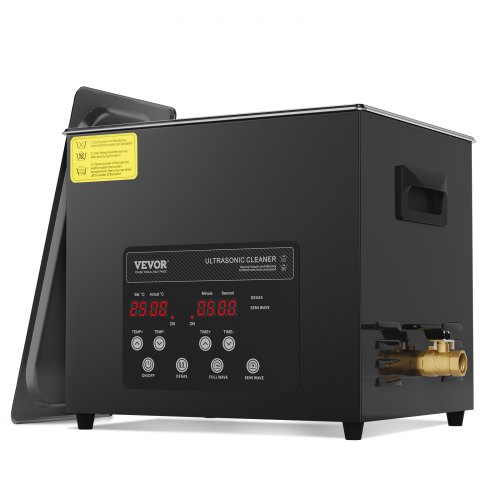 10 L Ultraschallreiniger 240 W Digitales Ultraschallreinigungsgerät Mit Schonmodus & Verbesserter Entgasung, 40 Khz Industrieller Schmuckreiniger Mit Heizung & Timer, Für Brillen Uhren Schwarz
