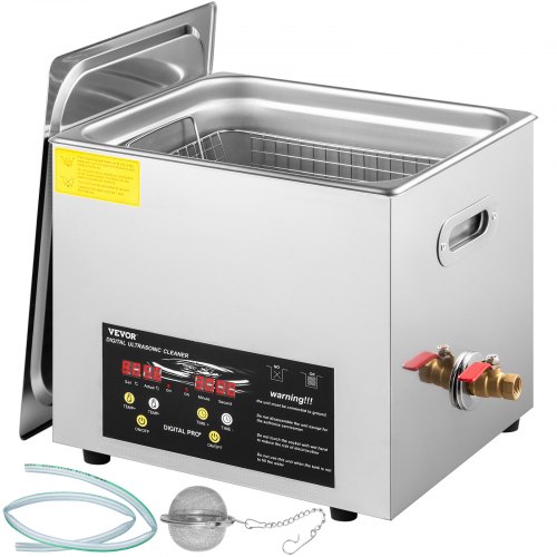 10 L Verbesserter Ultraschallreiniger (400 W Heizung, 240 W Ultraschall) Professioneller Digitaler Labor-ultraschallreiniger Mit Heizungstimer Für Die Reinigung Von Teilen Und Instrumenten