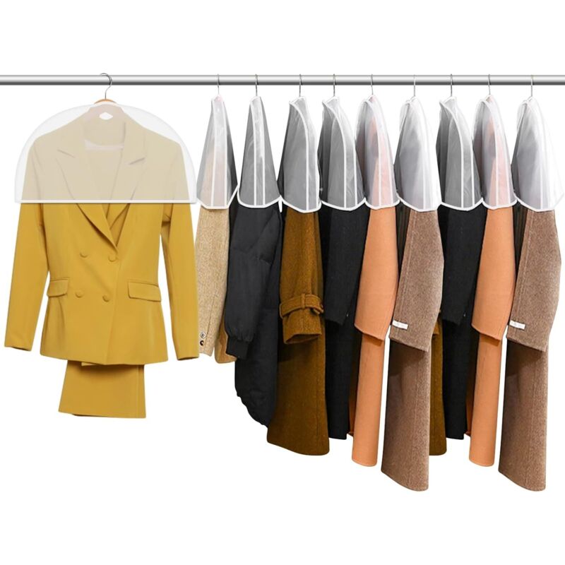 Set Mit 10 Schutzhüllen 60 X 30 Cm, Faltbare Peva-schutzhüllen Für Hemden Und Anzüge, Praktisch Für Die Garderobe