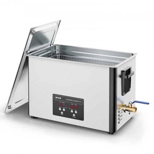30 L Ultraschallreiniger, Professionelle Ultraschallreinigungsmaschine Mit Reinigungskorb & Digitalanzeige, 480 W Edelstahl 40 Khz Industrielle Reinigungsmaschine Für Teile Vergaser Instrumente