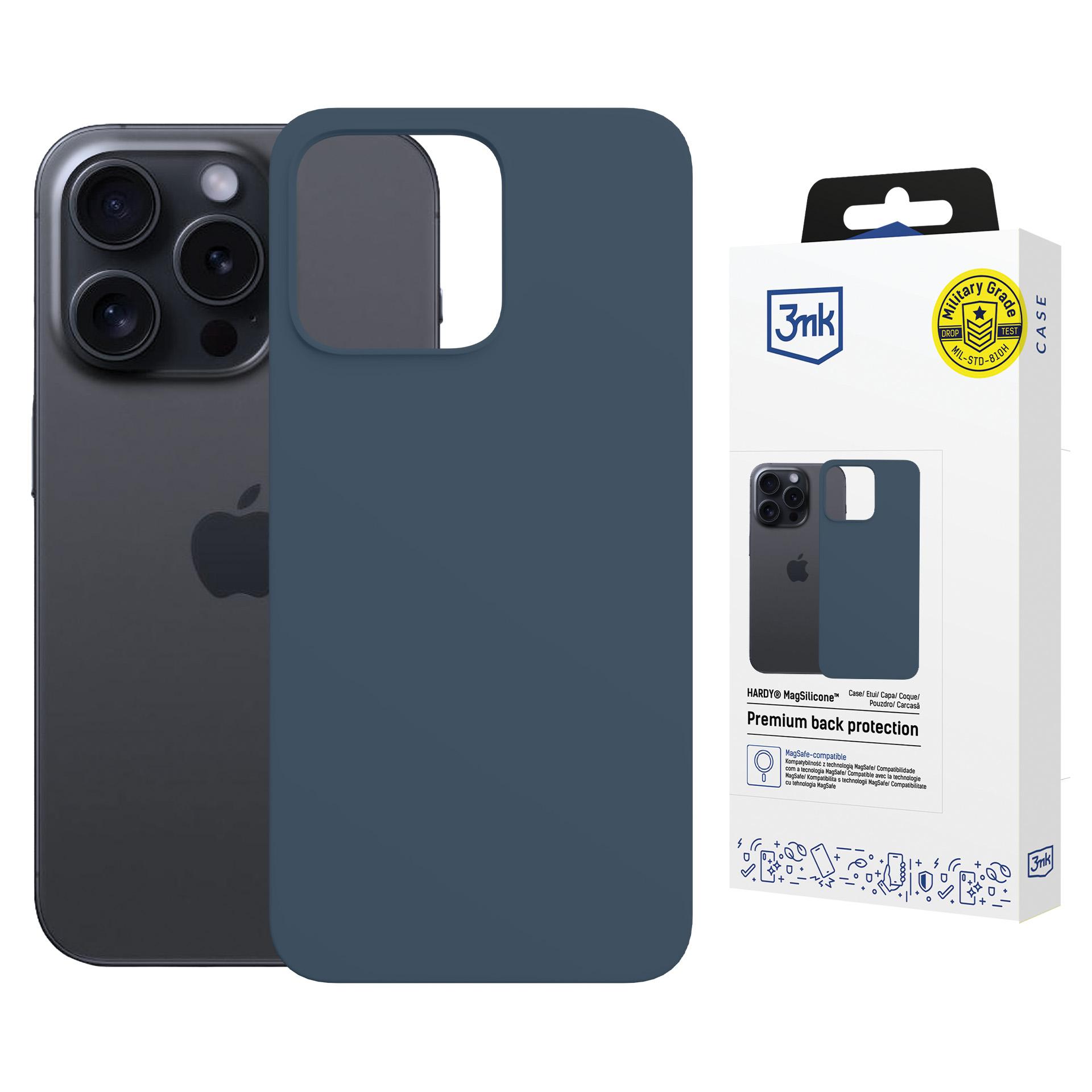 Apple Iphone 15 Pro Max – 3mk Hardy Magsilicone Royalblau
