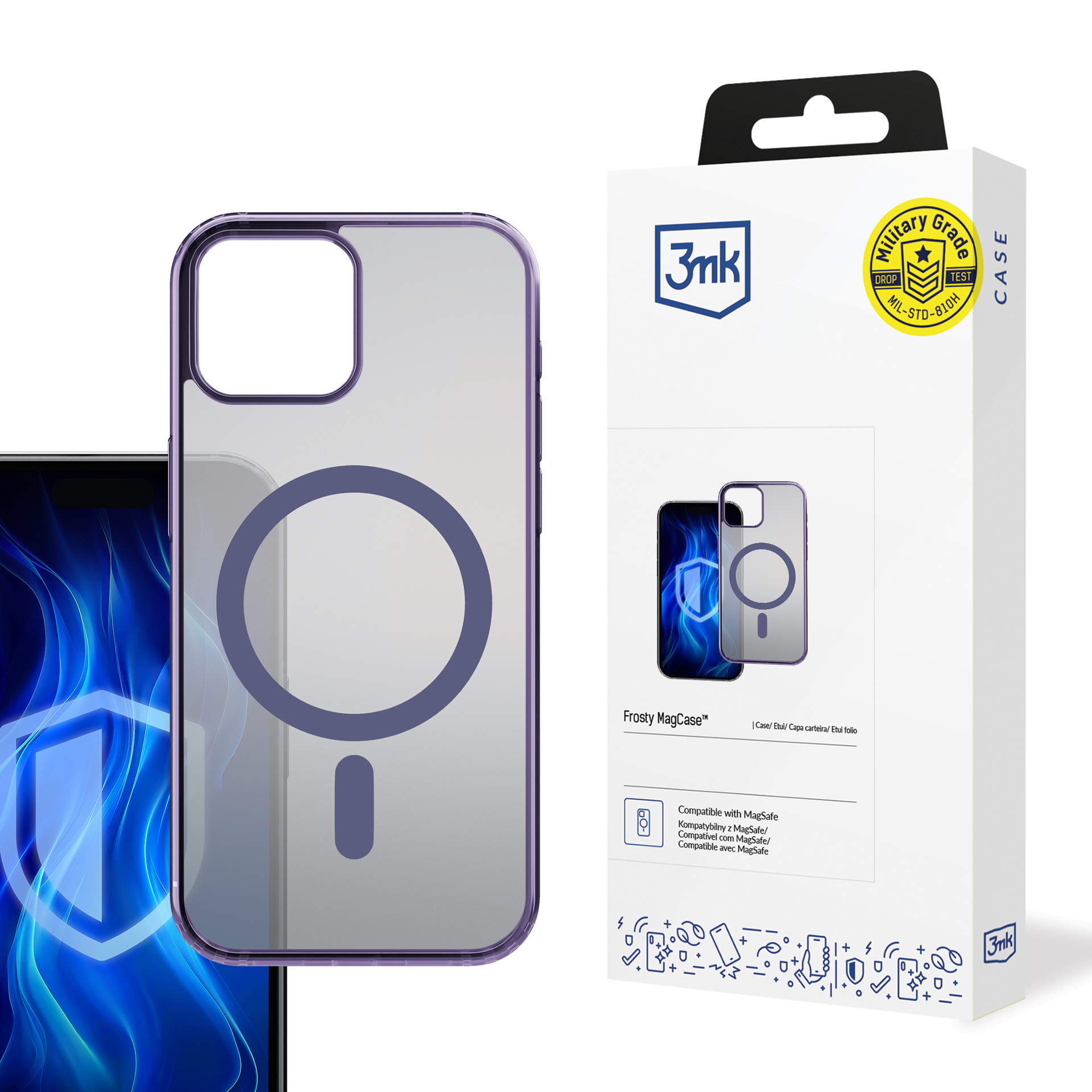 Apple Iphone 15 - 3mk Frosty Magcase Lila