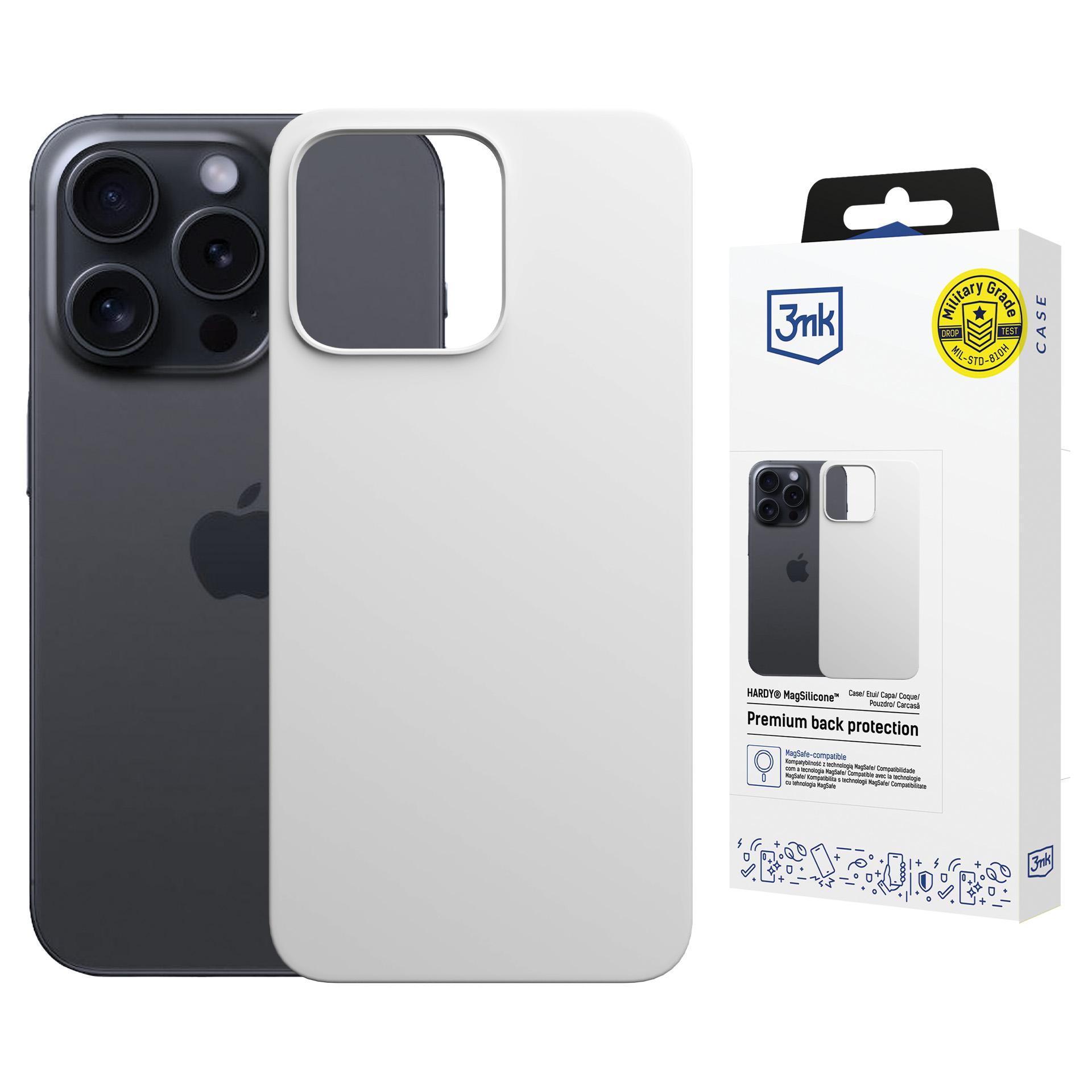 Apple Iphone 13 Pro Max – 3mk Hardy Magsilicone Silber-weiß