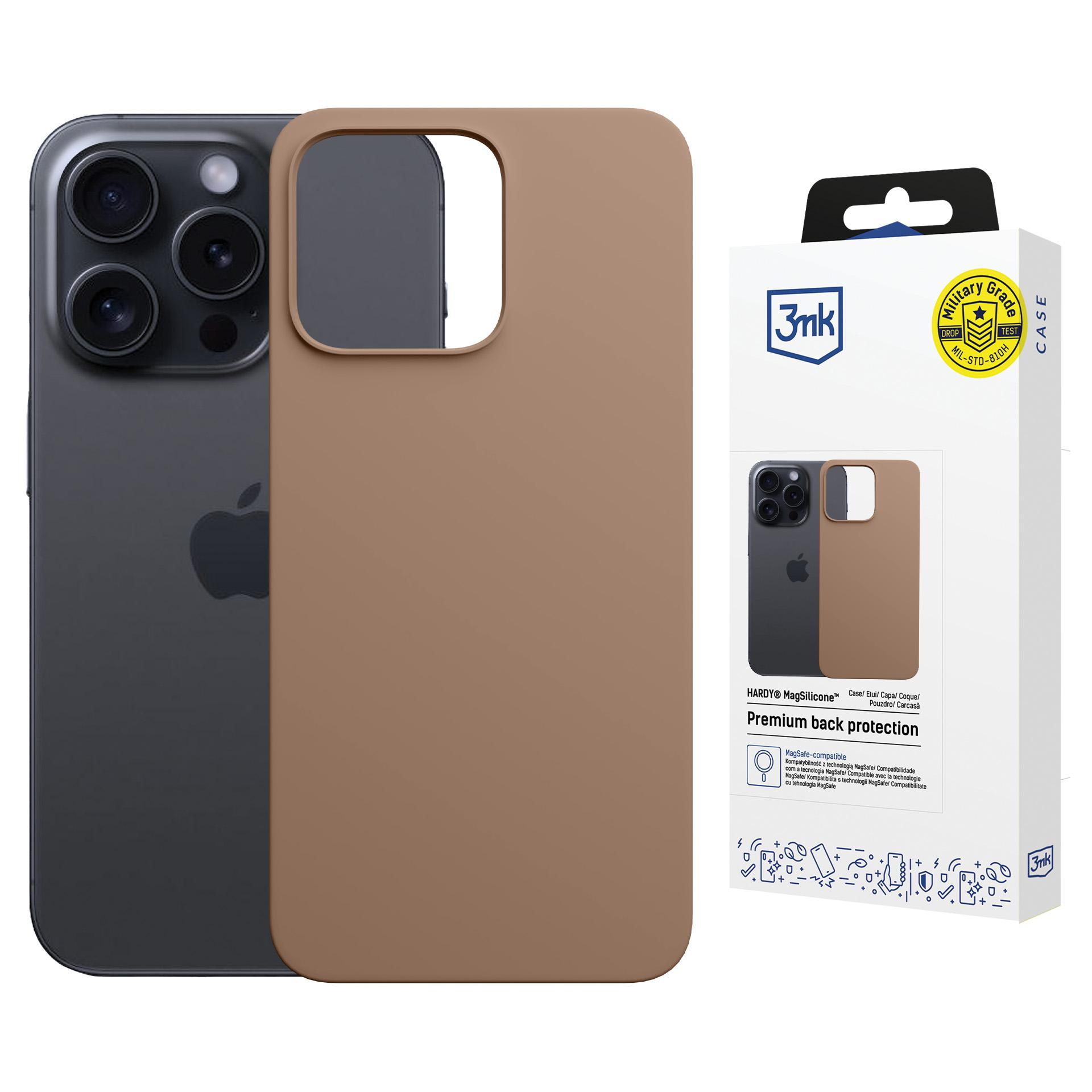 Apple Iphone 15 Pro Max – 3mk Hardy Magsilicone Dunkelgold