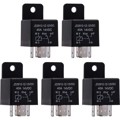Stück 12v Dc 40a 5-pin Spdt-relais Für Auto, Kfz-ausrüstung, Zuverlässiger Leistungsschalter