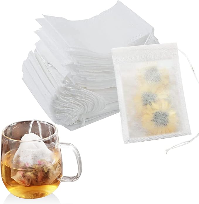 500 Stück 5 X 7 Cm - Leere Teebeutel Für Loses Teesieb, Kaffee, Filtertee, Gewürze