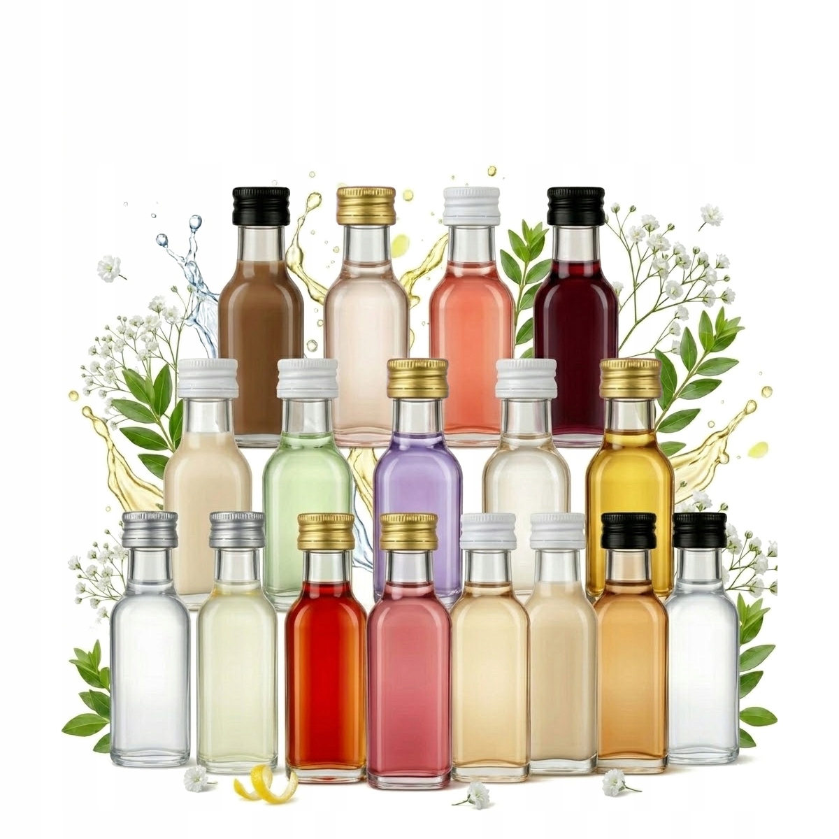 50x Glasflaschen Marasca 20ml Hochzeitsflaschen Geschenk Wein 50 Stück.
