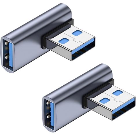 Usb 3.1 90-grad-adapter, 2 Stück Stecker Auf Buchse (rechtwinklig), Schnelllade- Und Otg-kompatibel, Für Pc, Laptop, Fernseher, Usb 3.1-koppler