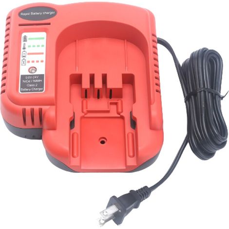 Schnellladegerät, Kompatibel Mit Black & Decker, 9,6 V/24 V, Temperaturschutz, Kurzschlussschutz, Pc-material, Rot