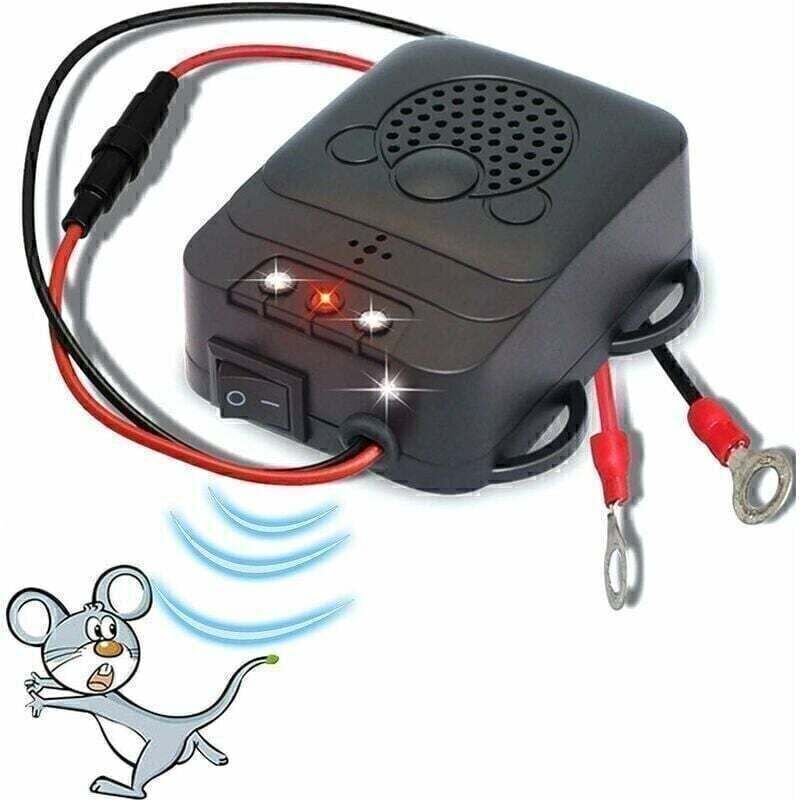 1 Stück Ultraschall-autoabwehrgerät, Elektronisches Ratten- Und Marderabwehrgerät Mit Led-blitzlichtern Für Auto, Scheune, Küche