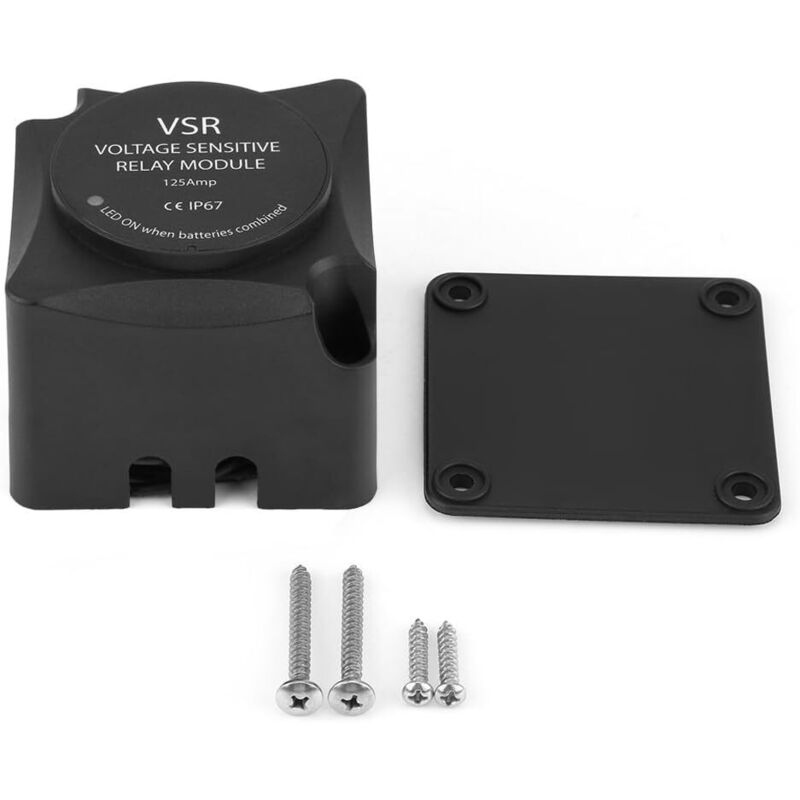 Vsr Spannungsabhängiges Relais, 12-v-gleichstrom-lastrelais Mit Intelligentem 125-a-doppelbatterietrennschalter Und Schraubanschluss